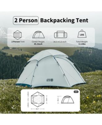 Yakou 1-2 Person Tent, Waterproof One Person Two Person Tent, Ultralight Tent for High Attitude Camping & Hiking