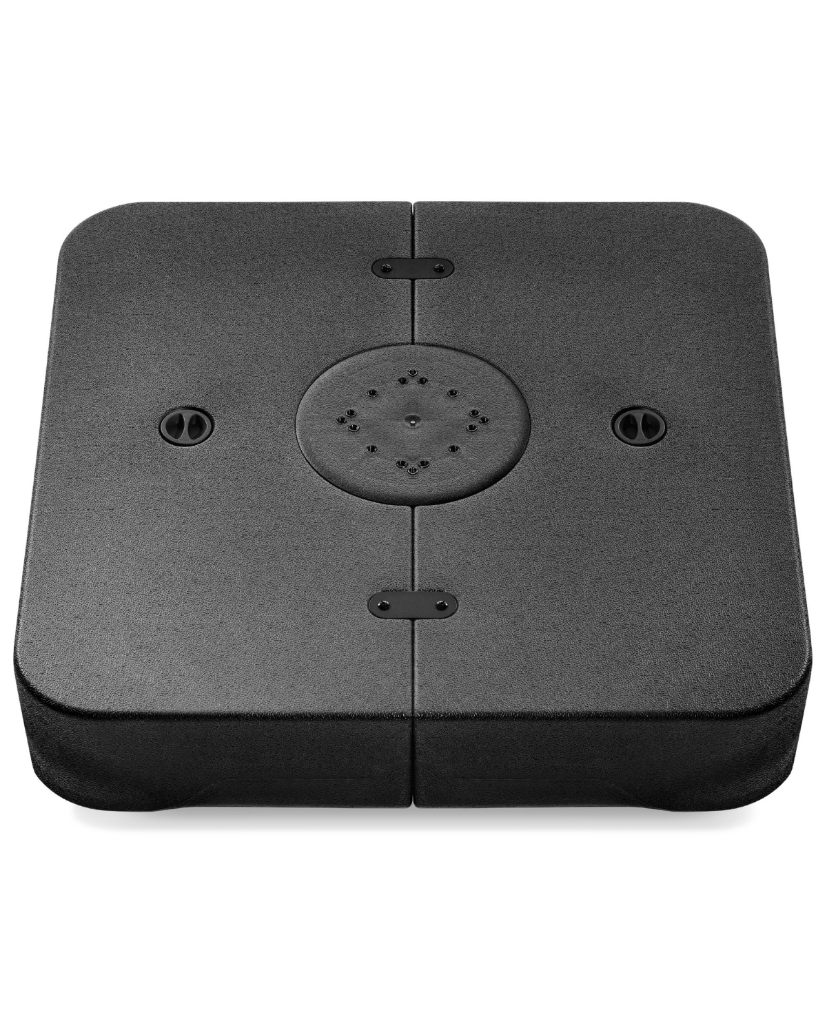 330lb Capacity Fillable Heavy-Duty Outdoor Cantilever Umbrella Base w/ Easy-Fill Spouts - Black