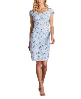 【TADASHI SHOJI】ARID 3D フローラル 刺繍ドレス Tadashi Shoji Women's Arid 3D Floral Embroidered Dress - Macy's