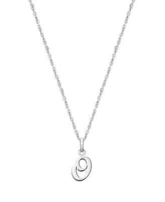 Tiny Blessings Girls Childrens Sterling Silver Initial 12-14 Necklace - Silver - o 56$