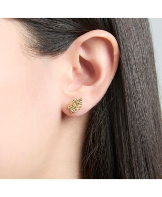 Stitch Jewelry Set - Stitch Necklace and Leaf Earrings