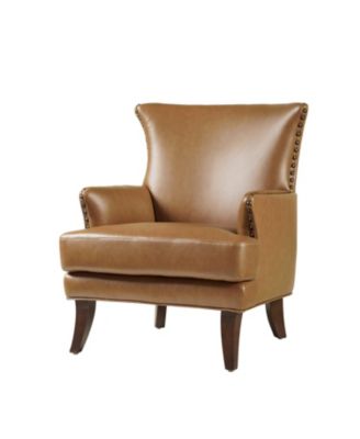 Aviles 29.2" W Leather Wingback Armchair