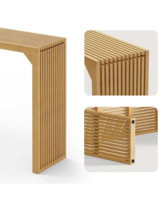 46.22 in. Rectangle Solid Wood Farmhouse Console Table or Living Room, Hallway, Foyer, Entryway