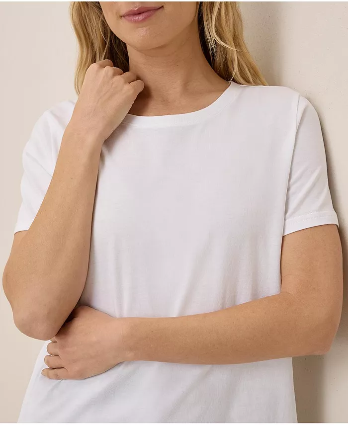 Women's Organic Cotton Luxe Stretch Jersey Tee - thumbnail 9