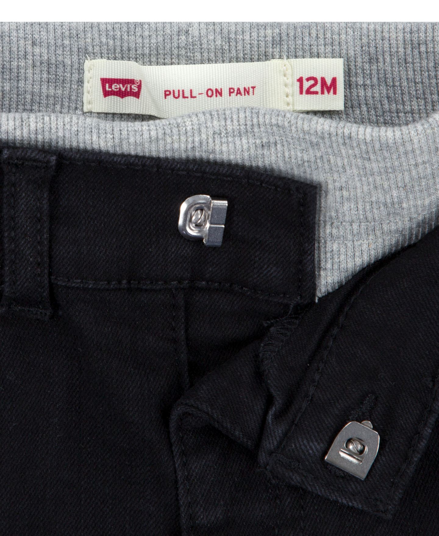 Джинсы Levi's Pull On Jeans для мальчиков-малышей, цвет: Чёрный — фото 4