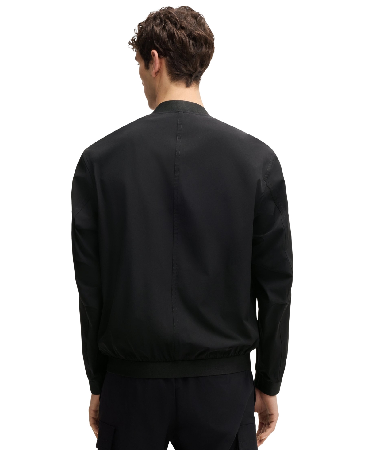 HUGO BOSS BOSS BY HUGO BOSS MEN'S FOUR-WAY STRETCH SOFTSHELL BOMBER JACKET 