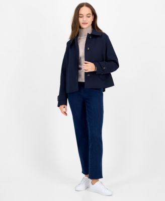 Women's Short Single-Breasted Trench Coat, Exclusively at Macy's