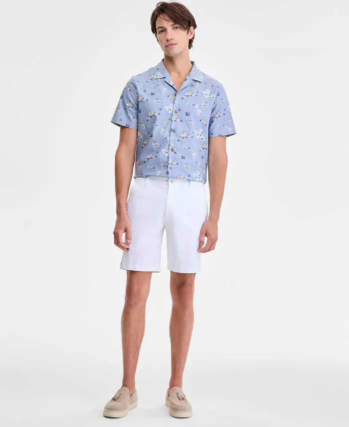Men's Stretch Chino Flat-Front Deck Shorts, 8.5” Inseam - thumbnail 5