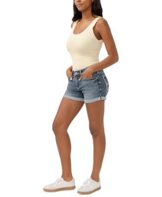 Women's Mid-Rise Boyfriend Denim Shorts