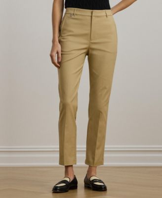 Petite Double-Faced Stretch Cotton Pants