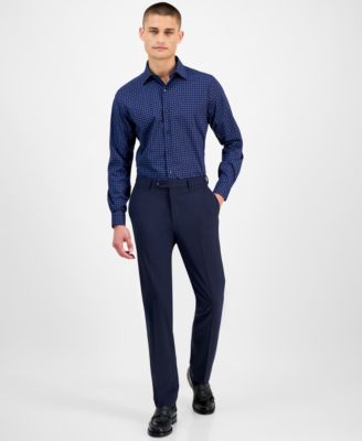 Men's Slim-Fit Round Dot Dress Shirt, Exclusively at Macy's