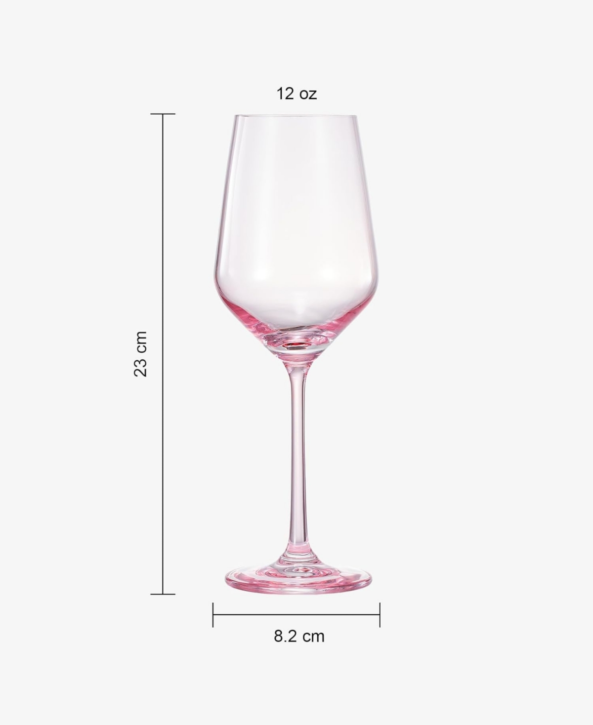 The Wine Savant Contemporary Wine Glasses, Set Of 2 In Poptail Pink