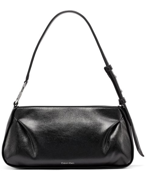 Женская сумка Calvin Klein Tina Mini Shoulder, цвет: Чёрный / Серебристый