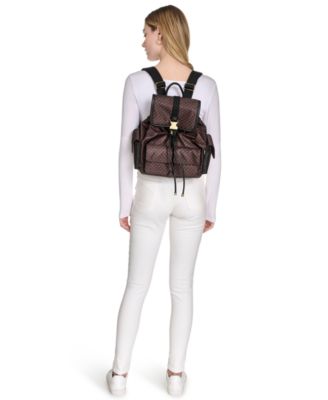 Elora Nylon Mini Signature Front Buckle Backpack