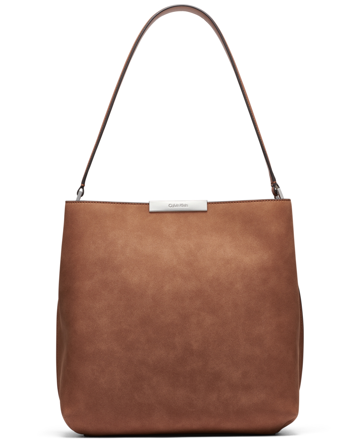 Jodi Faux Suede Bucket Bag - Caramel