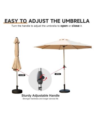 9FT Patio Umbrella, Outdoor Table Umbrella with