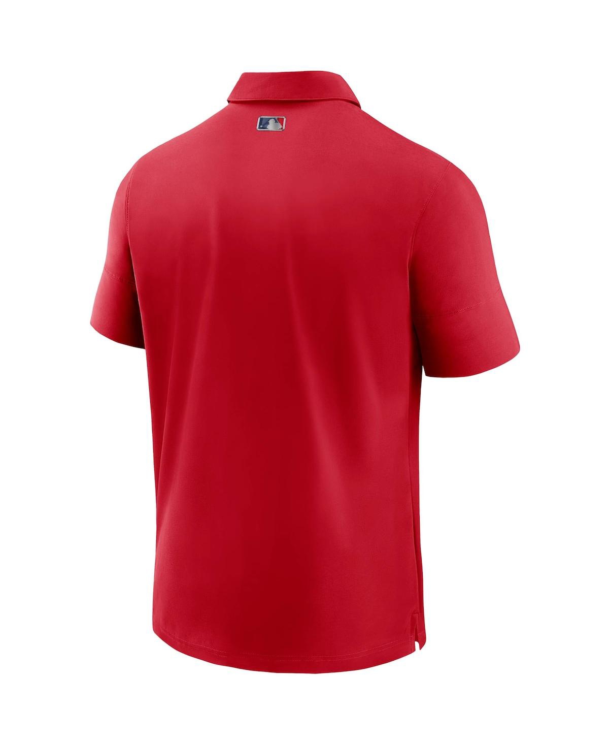 Nike Men's Red Los Angeles Angels Authentic Collection Flex Performance Polo Shirt In Red