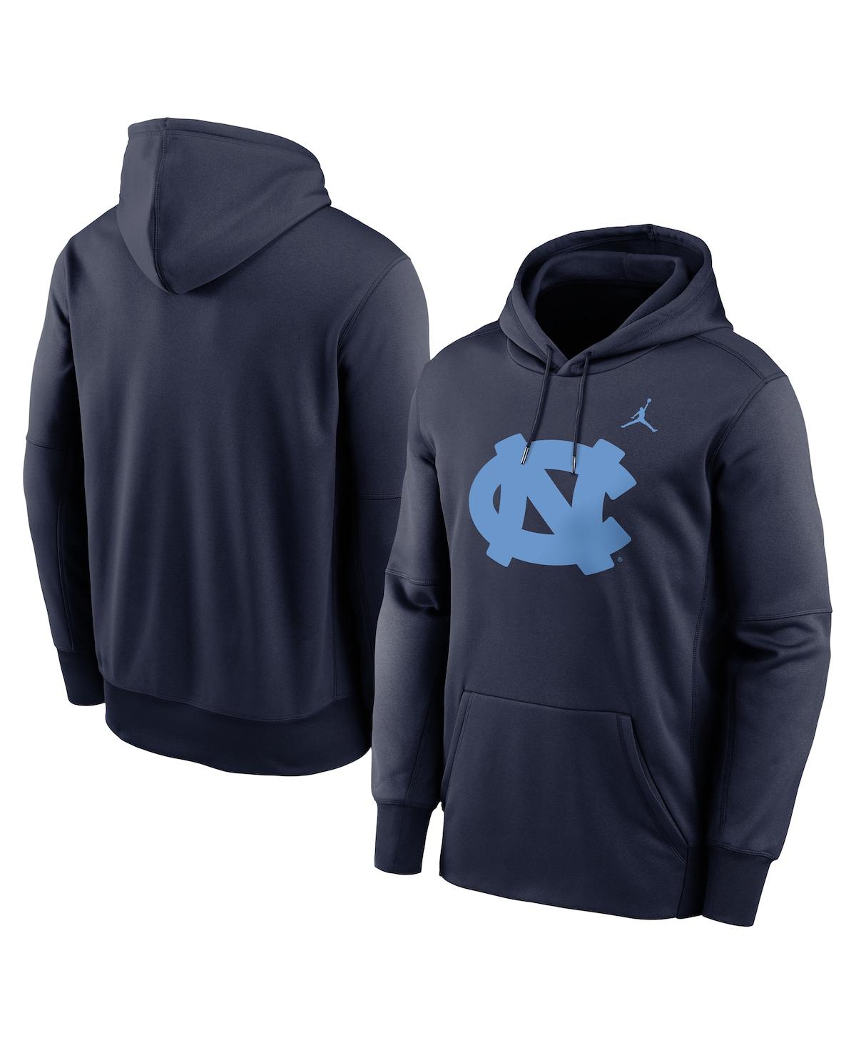 Jordan Men's Navy North Carolina Tar Heels Primetime Endzone Performance Pullover Hoodie In Navy