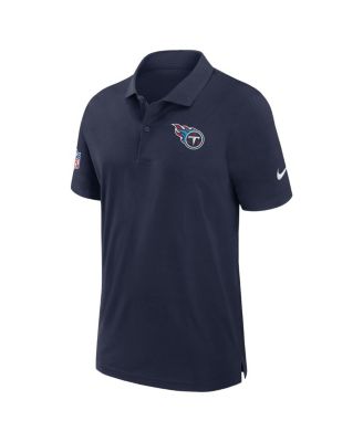 Men's Navy Tennessee Titans 2024/25 Sideline Performance Polo Shirt