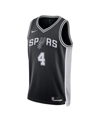 Men's and Women's De'Aaron Fox Black San Antonio Spurs Swingman Player Jersey - Icon Edition