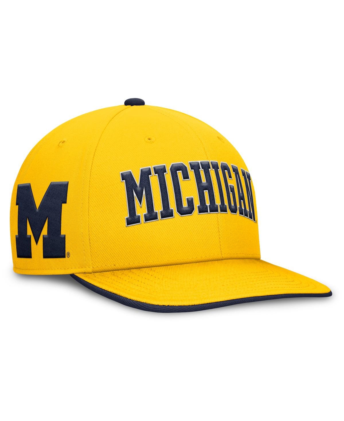 Jordan Men's Maize Michigan Wolverines Athletics Pro Adjustable Hat In Maize