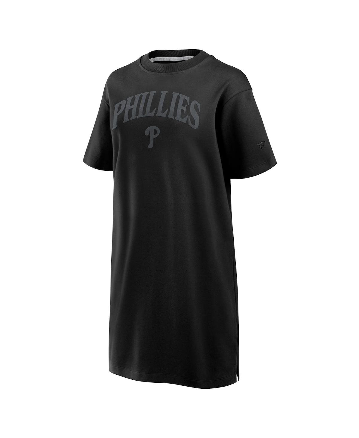 Fanatics Women's Black Philadelphia Phillies Elements Cotton Dress In Black