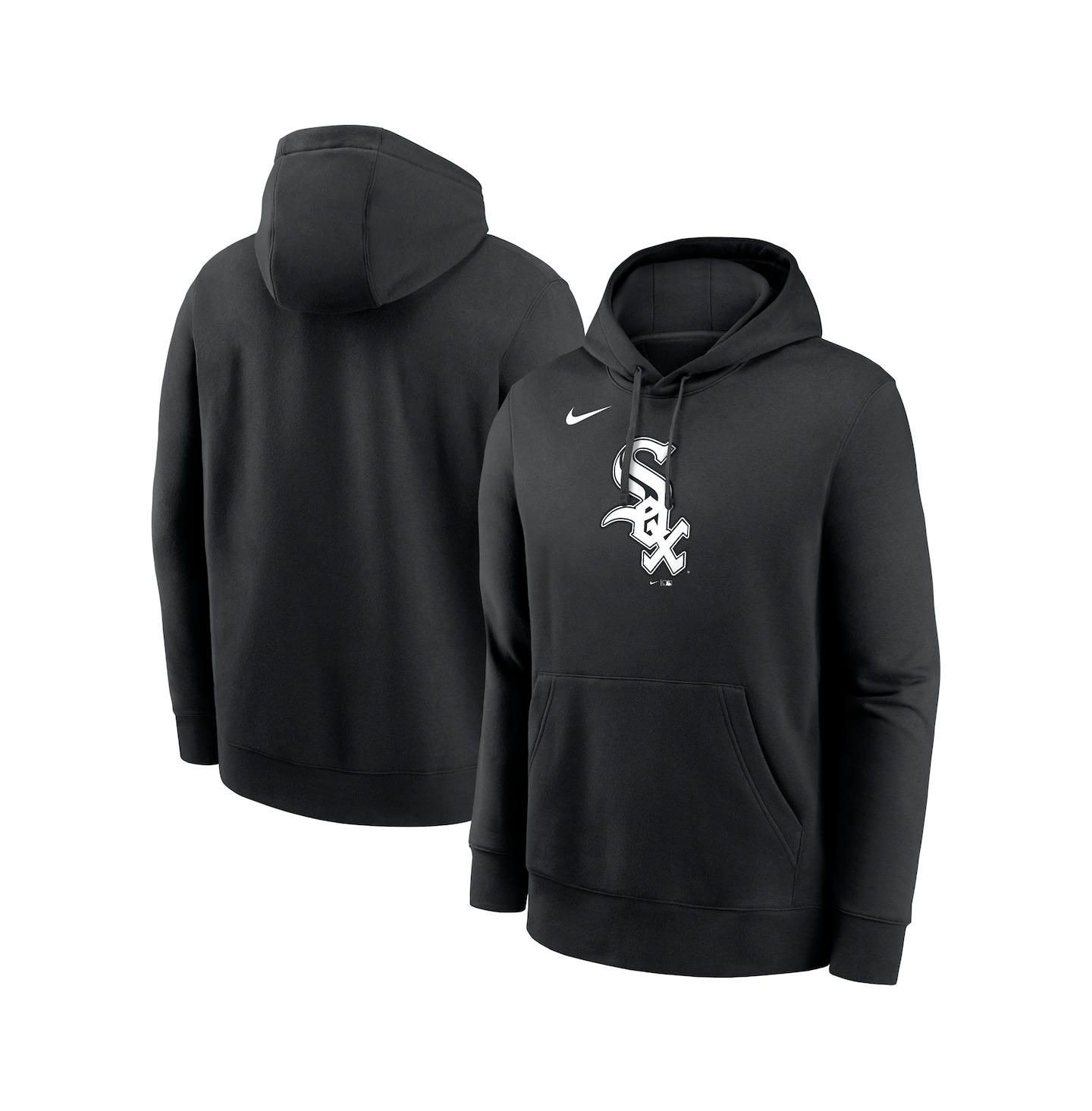 Мужское худи Nike Black Chicago White Sox Logo Club Fleece Pullover — фото 1