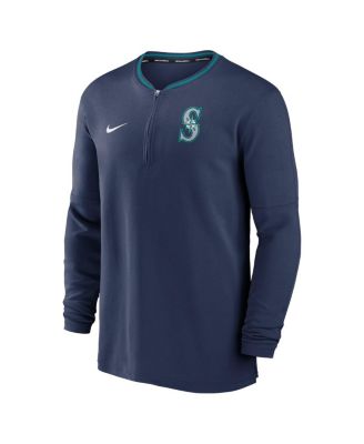 Men's Navy Seattle Mariners Authentic Collection Performance Half-Zip Top