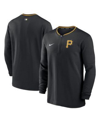 Nike - Men's Black Pittsburgh Pirates Authentic Collection Performance Half-Zip Top