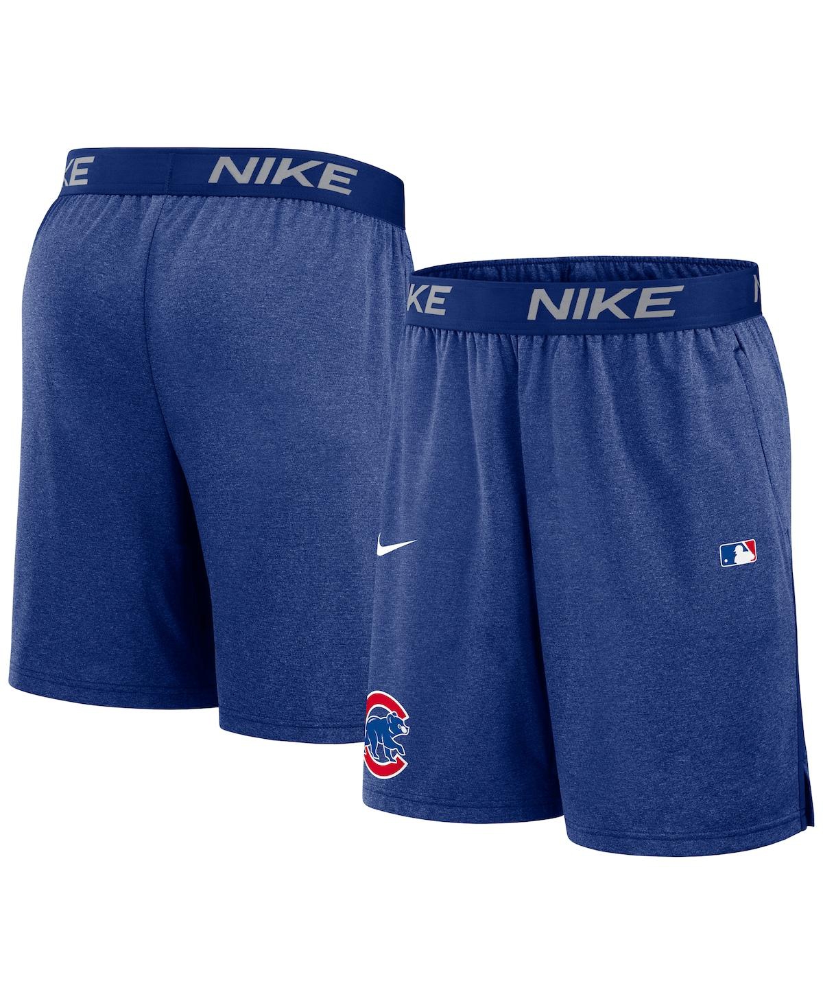 Nike Men's Royal Chicago Cubs Authentic Collection Performance Knit Shorts In Royal