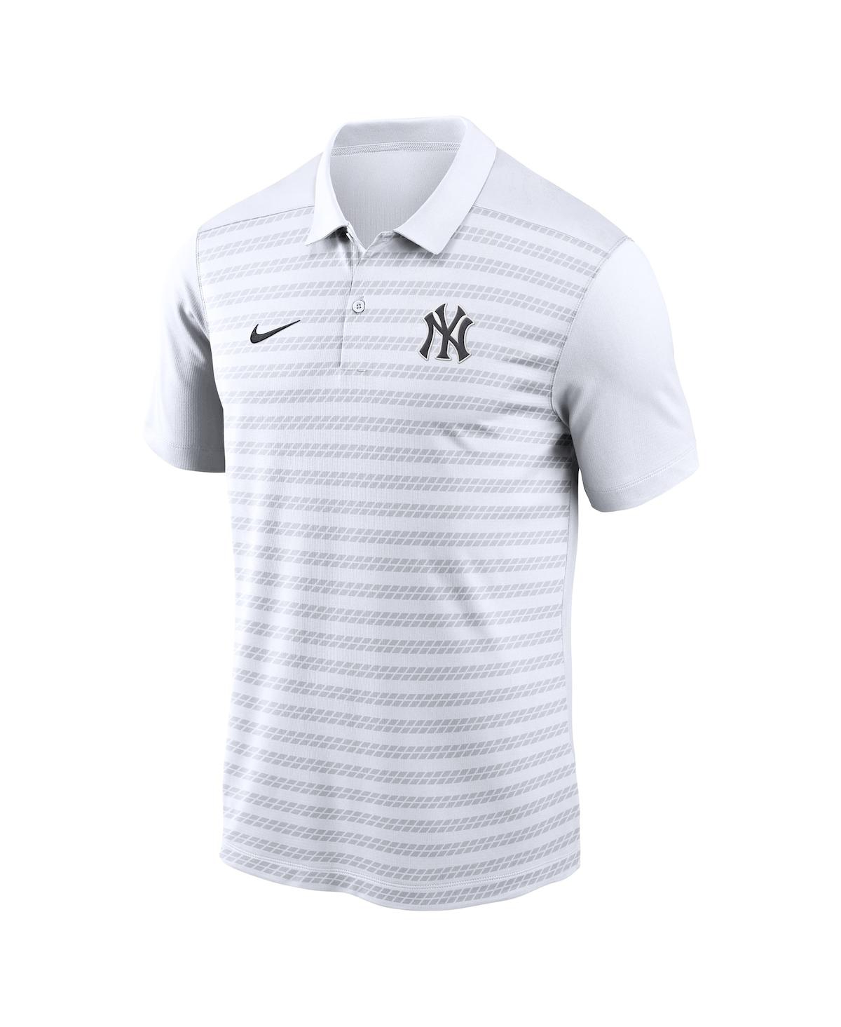 Nike Men's White New York Yankees Authentic Collection Victory Performance Polo Shirt In White
