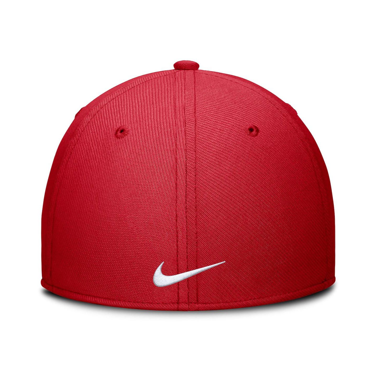Мужская кепка Nike Red Texas Rangers Rise Performance Flex Hat — фото 2