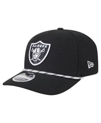 New Era - Men's Black Las Vegas Raiders Gameday Multi Rope 9SEVENTY Stretch-Snap Hat