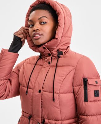 Women's Hooded Puffer Utility Coat