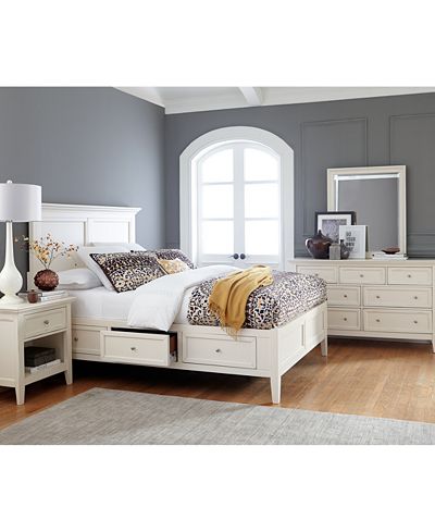 Sanibel Storage Platform Bedroom Furniture Collection, Created for Macy&#39;s - Furniture - Macy&#39;s