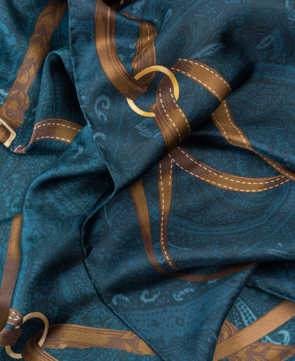 RALPH LAUREN EQUESTRIAN PAISLEY SQUARE SCARF 