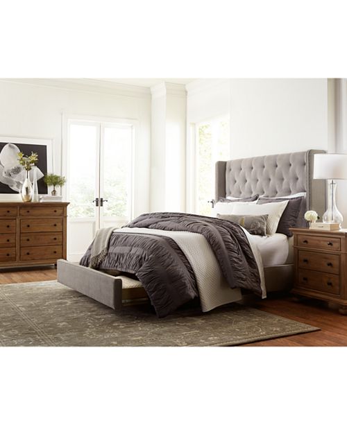 rosalind upholstered storage platform bedroom furniture collection