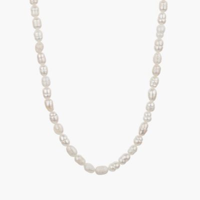 14k Gold Plated Memories Base Pearl Necklace Holiday Gift Idea