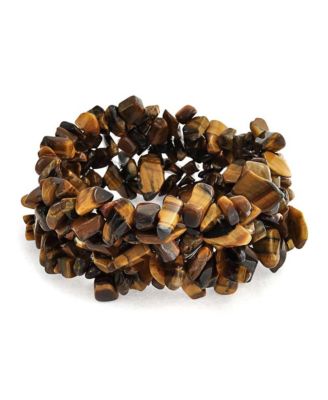 Big Chunky Multi Colors Crystal Chips Cluster Statement Wide Bracelet