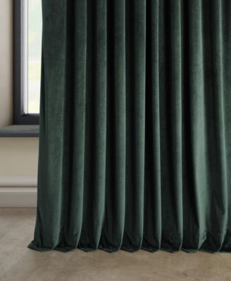 Extra Wide Heritage Plush Velvet Room Darkening Curtain