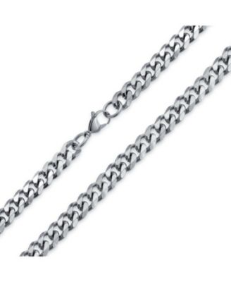 Heavy Duty Solid Curb Link Chain Necklace Stainless Steel 10MM