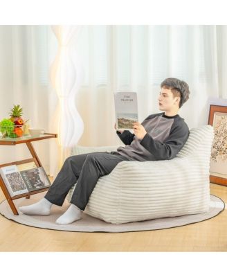 Oversized Bean Bag Chair for Adults with Armrests, Corduroy Sofa Seat for Living Room, Bedroom or Dorm