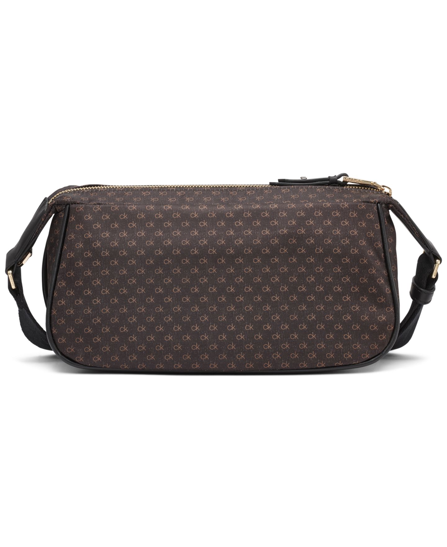 Женская сумка Calvin Klein Elora Nylon Mini Signature Top Zipper Crossbody, цвет: Хаки / Чёрный — фото 2
