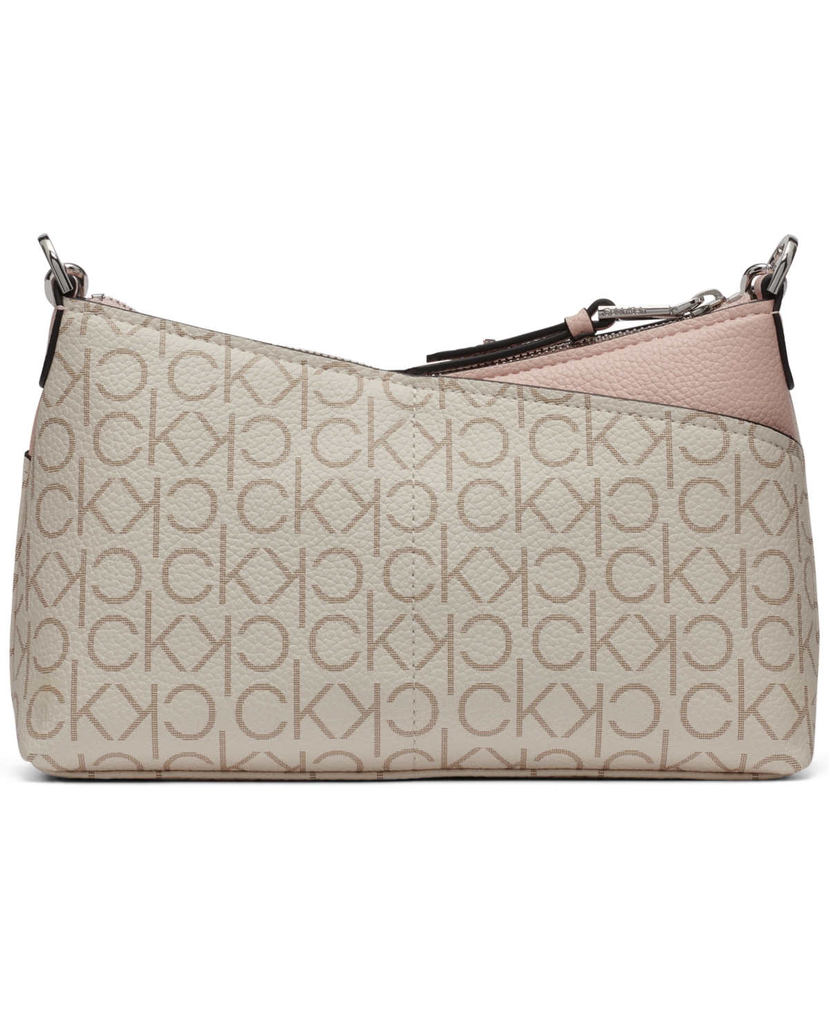 Calvin Klein Zoe Chain Mini Crossbody Bag In Blossom,vanilla Khaki,alm Taupe