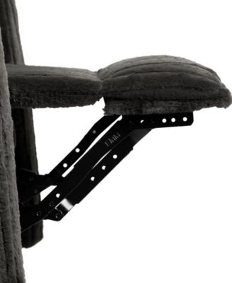 41" Jorvien Modern Chenille Power Swivel Glider Recliner with Pillows