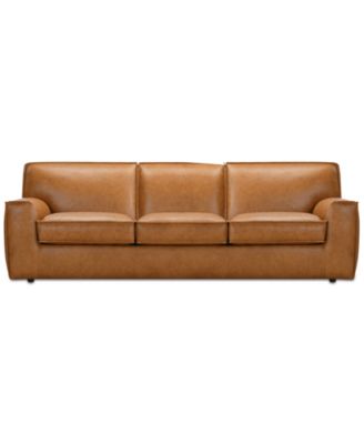 Glympton 98" Leather Sofa, Exclusively at Macy's
