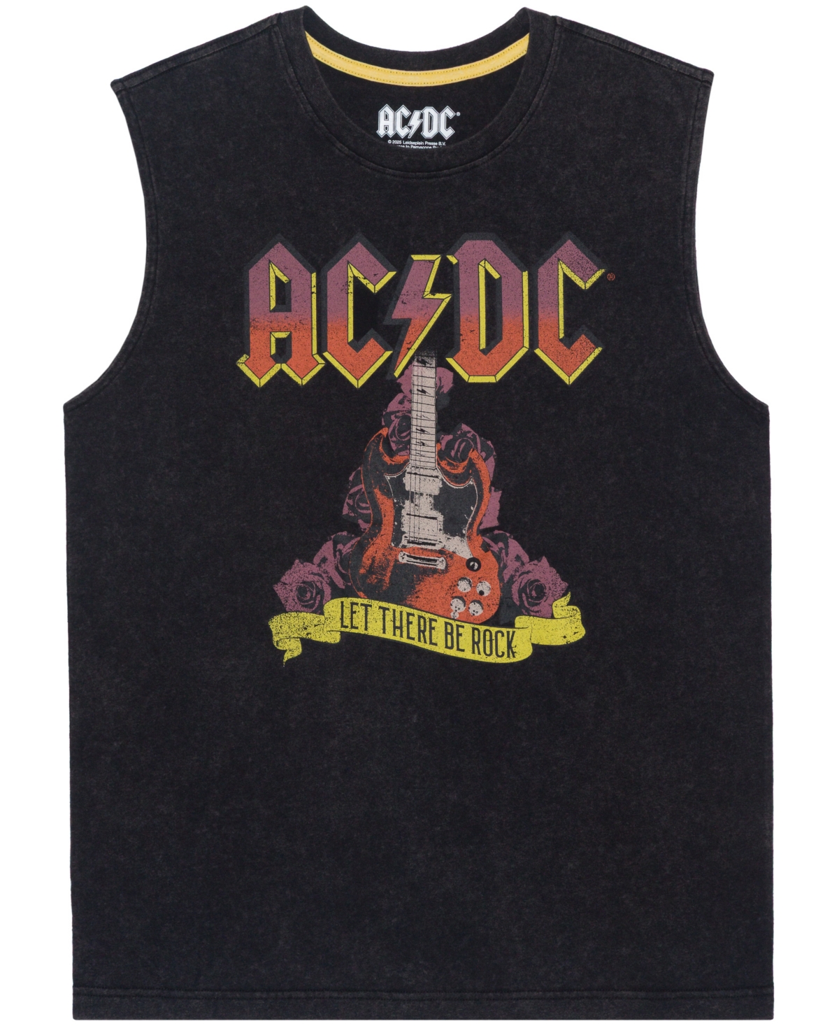 Men's Acdc Muscle Tank Top - Black wash