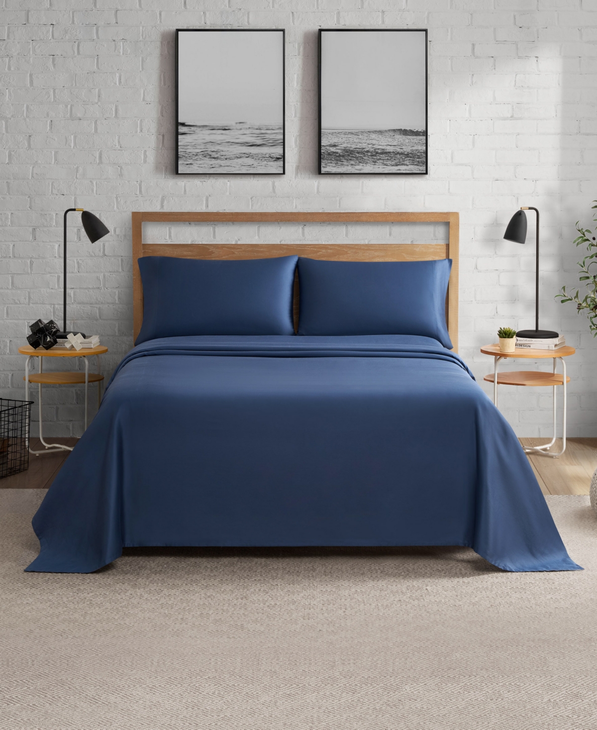 LUCKY BRAND SERENE SLUMBER 300-THREAD COUNT COTTON 3-PC. SHEET SET, TWIN 