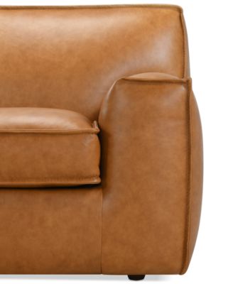 Glympton 110" Leather Sofa, Exclusively at Macy's