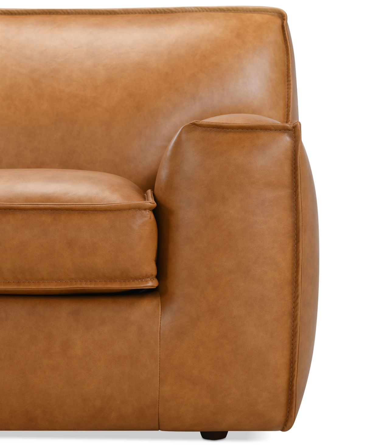 Macy's Glympton 110" Leather Sofa, Exclusively At